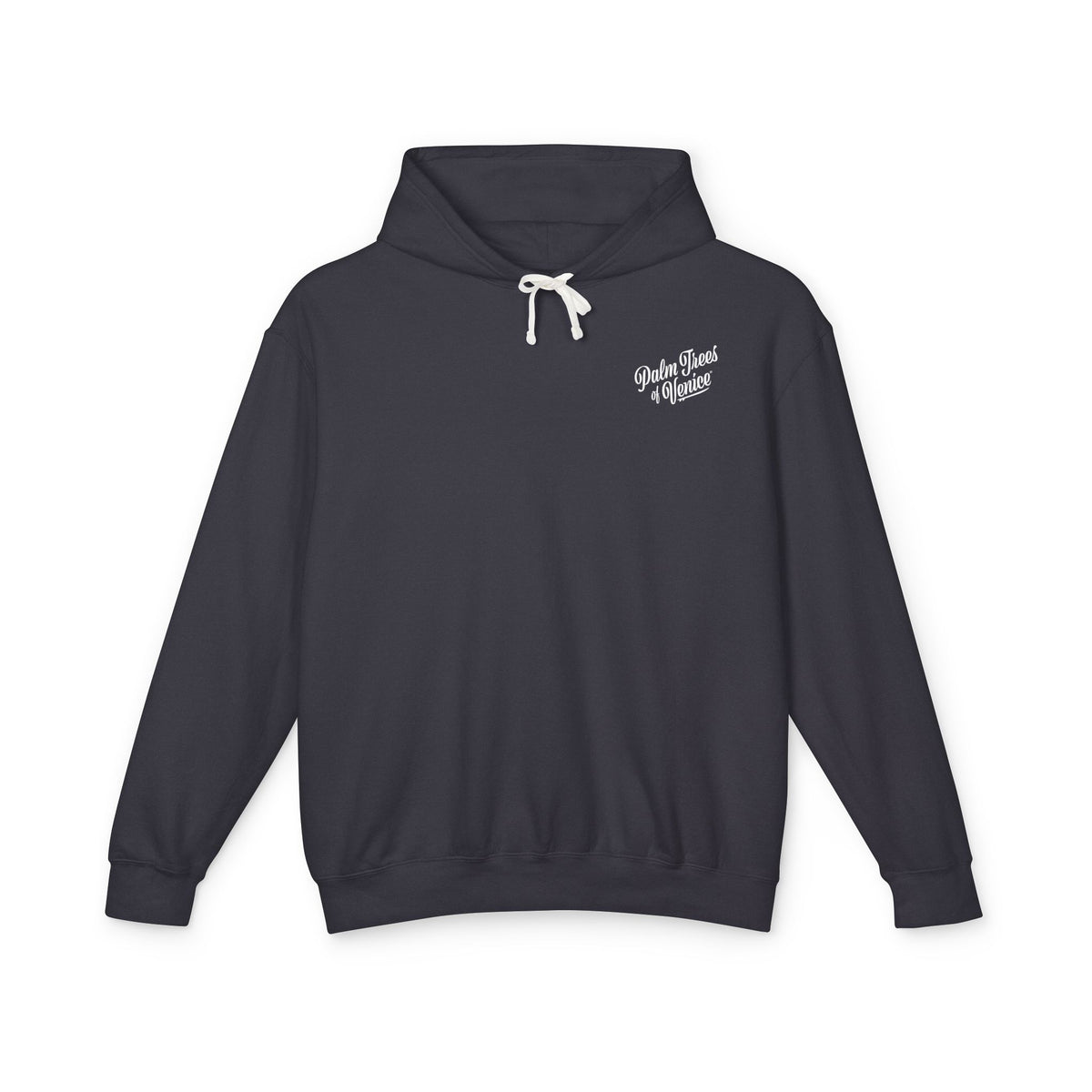 Palm Tree Graphic Hoodie — Lightweight Beach Vibe Sweatshirt
