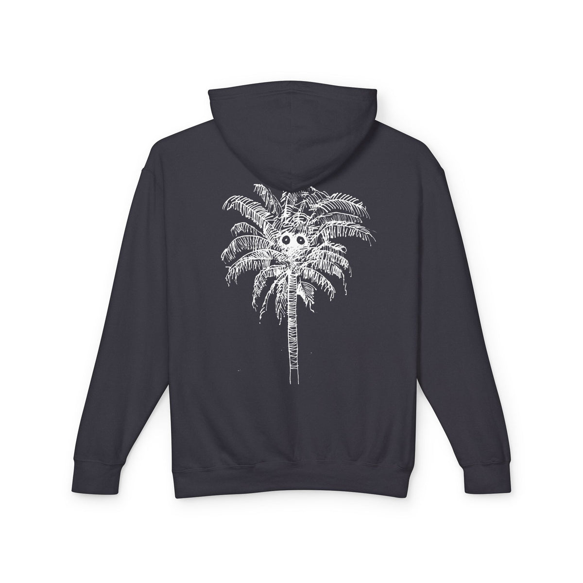 Palm Tree Graphic Hoodie — Lightweight Beach Vibe Sweatshirt