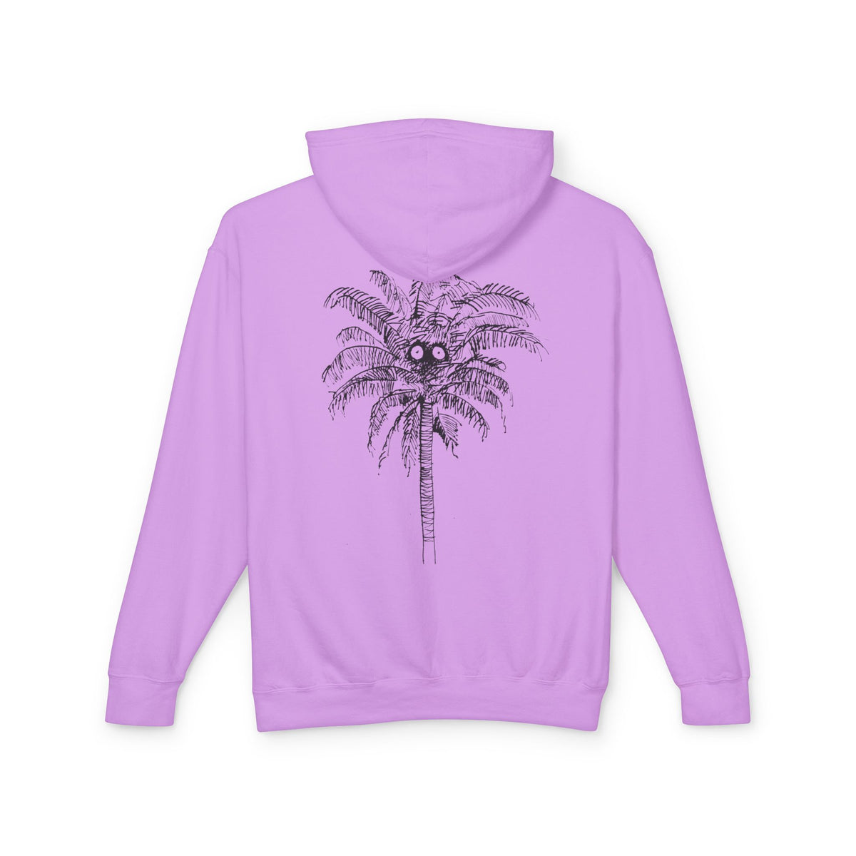 Palm Tree Graphic Hoodie — Lightweight Beach Vibe Sweatshirt