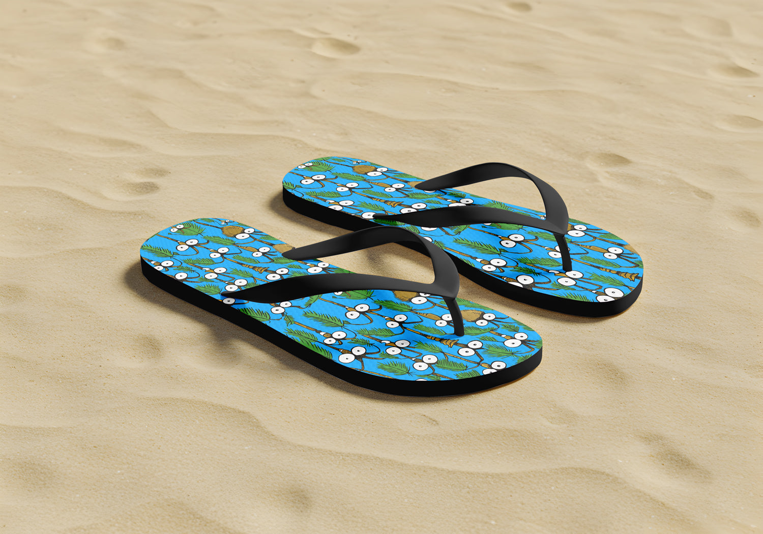 Palm Tree Flip Flops- Palm Trees of Venice
