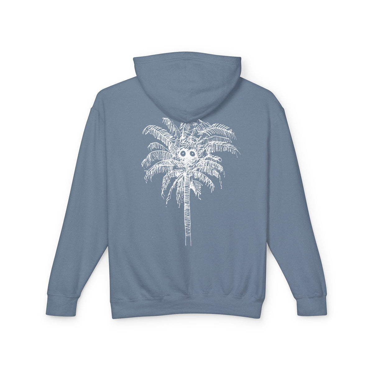 Palm Tree Graphic Hoodie — Lightweight Beach Vibe Sweatshirt
