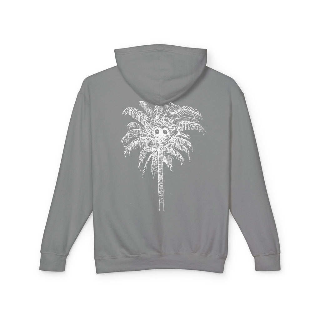 Palm Tree Graphic Hoodie — Lightweight Beach Vibe Sweatshirt