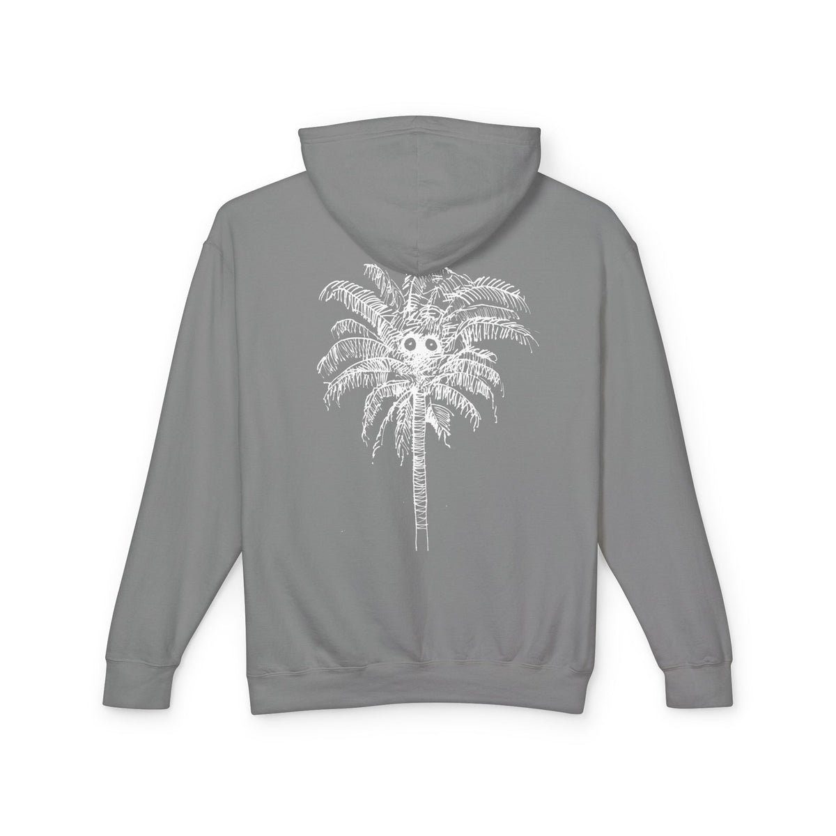 Palm Tree Graphic Hoodie — Lightweight Beach Vibe Sweatshirt