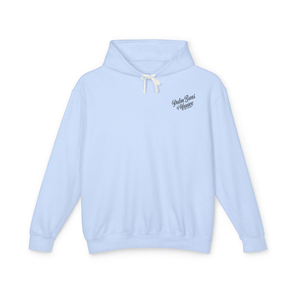Palm Tree Graphic Hoodie — Lightweight Beach Vibe Sweatshirt