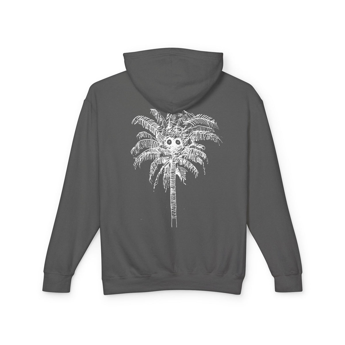 Palm Tree Graphic Hoodie — Lightweight Beach Vibe Sweatshirt