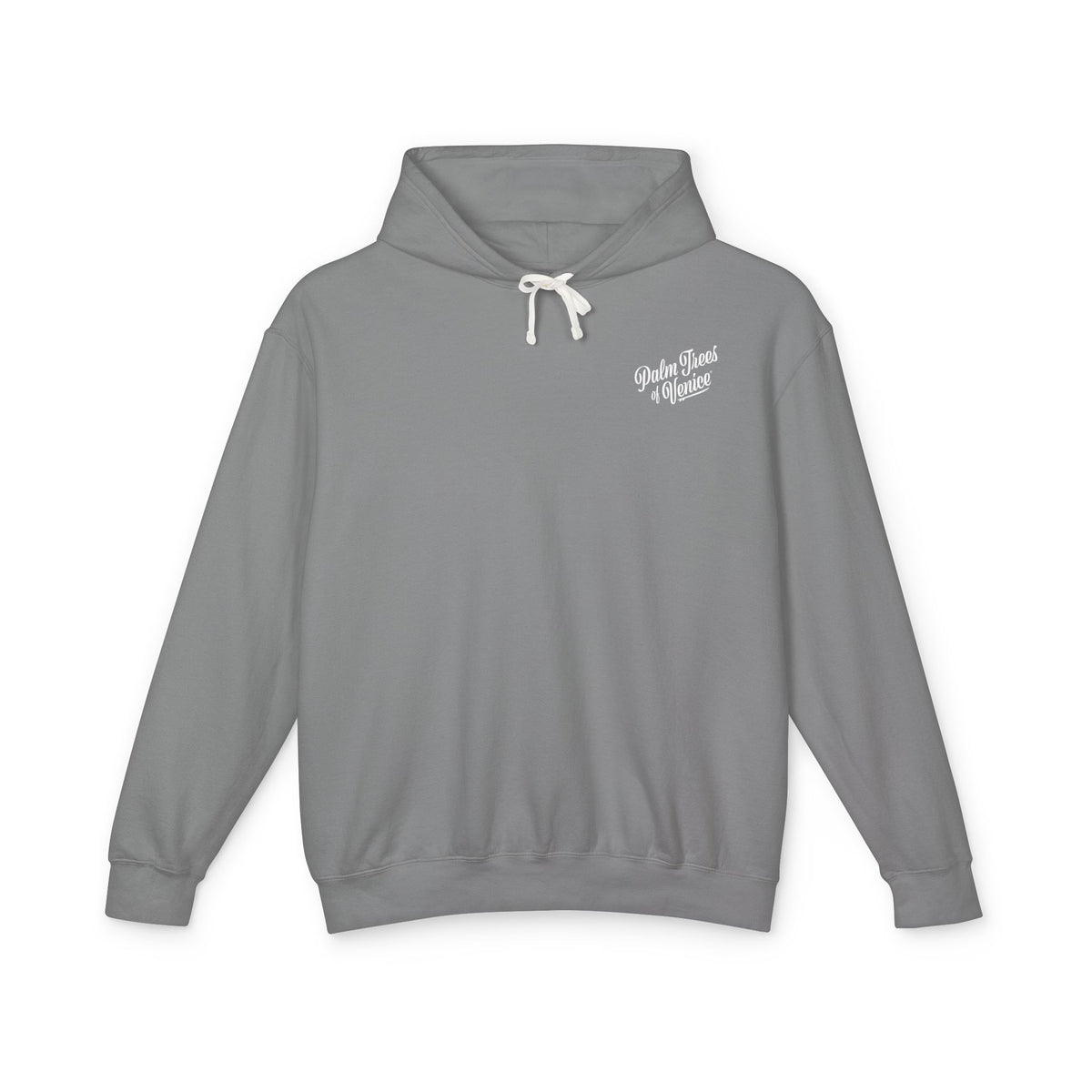 Palm Tree Graphic Hoodie — Lightweight Beach Vibe Sweatshirt